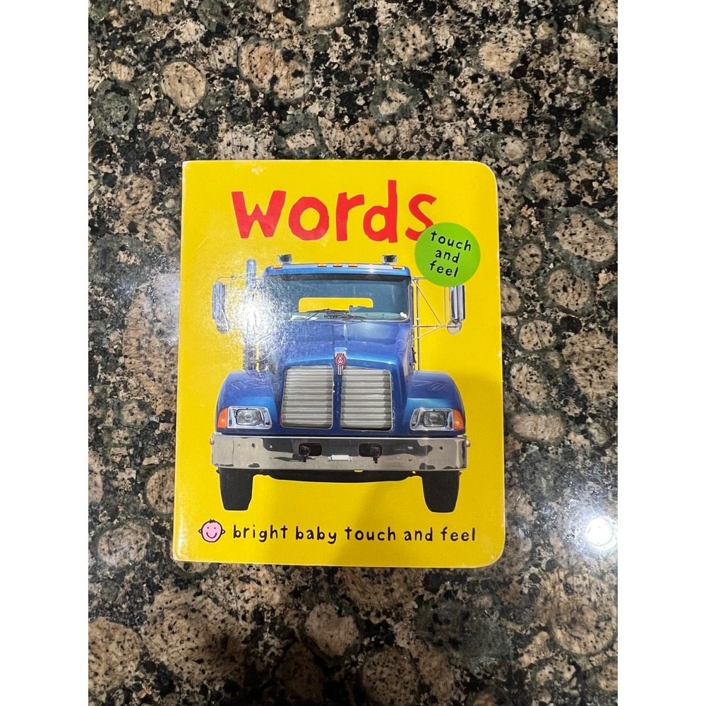 Bright Baby Touch and Feel Words Board Book Roger Priddy Sensory Learning Truck